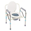 Stainless Steel Multi-Use Stool Chair, Adjustable Elderly Toilet, Pregnant Women Friendly, Disabled Portable Commode 4