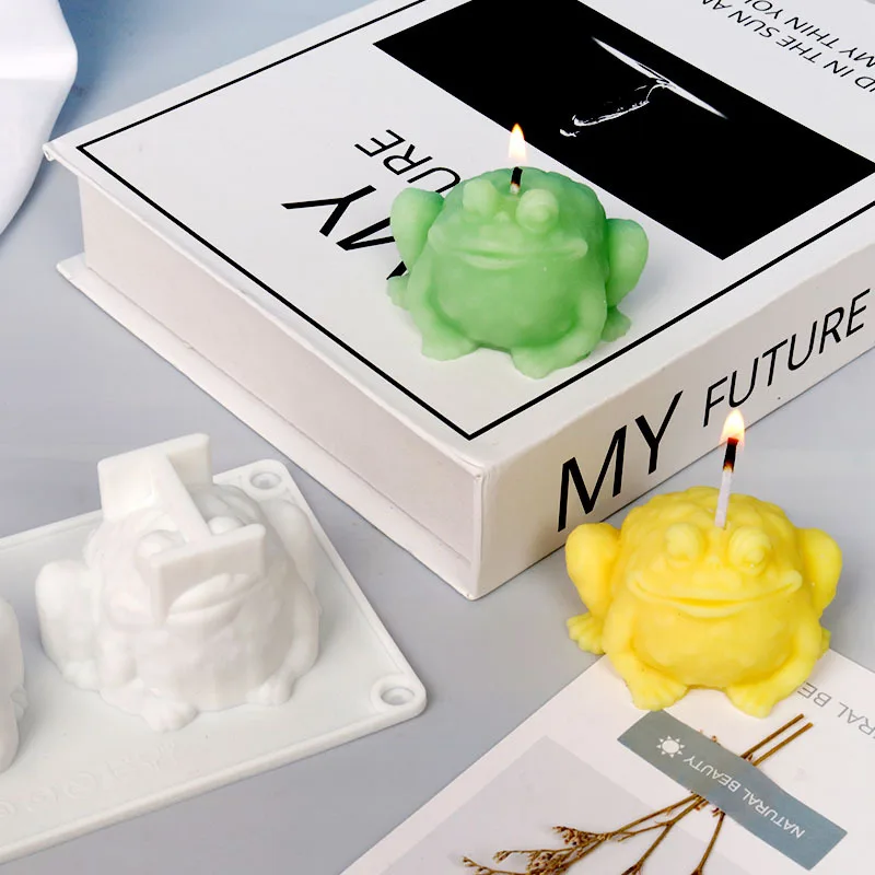3D Toad Frog Silicone Candle Mold for DIY Aromatherapy Candle Plaster