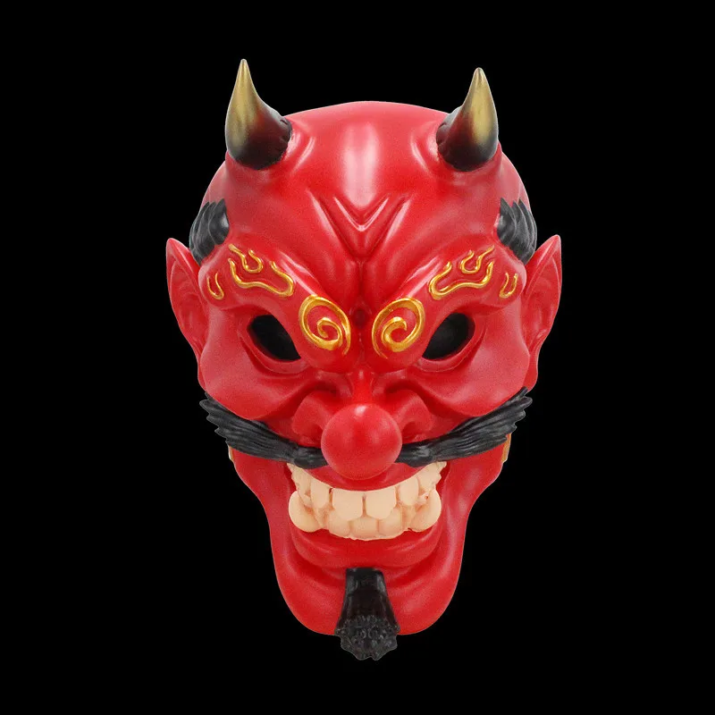 

New Type Japanese Prajna Mask Hannya Mask with Long Nose Oni Devil Mask Halloween Parties Festivals Supplies Cosplay Photo Prop