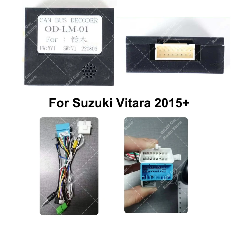 안드로이드 자동차 라디오 Canbus 박스 16 핀 어댑터 스즈키 Vitara 2015 + 스즈키 스위프트 2010-2018, Suzuki Grand Vitara 2005 +