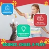 3/5 Pack Cat Toy Balls with Feather Tails - Stimulate Instinctive Play, Enhance Pet - Owner Bond 2