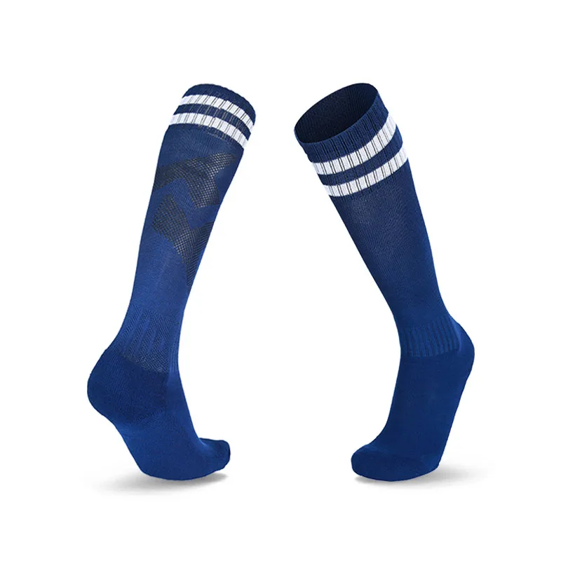 Men's Breathable European Soccer Knee-High Socks - 22 Color Options