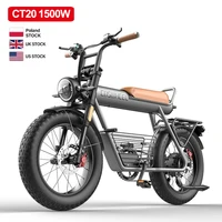 Coswheel vélo électrique CT20 1500W 48V 25AH moto 20 pouces Fatbike Ebike VTT vélos adulte vélo électrique gratuit TVA 1