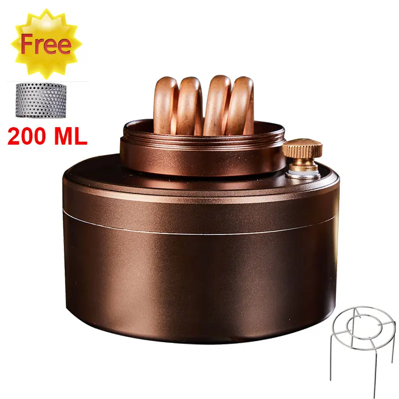 Fornello Ad Alcool Portatile, Bruciatore A Spirito Piccolo Per Escursionismo In Zaino All'Aperto, Fornello Da Campeggio Leggero Per Barbecue Da Giardi