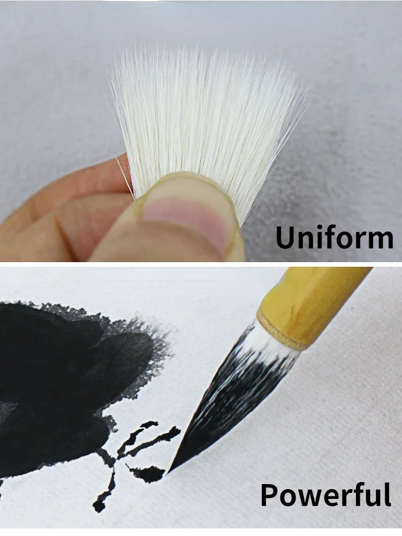Chinesische Woolen Haar Malerei Pinsel Set Erwachsene Kalligraphie Praxis Pinsel Stift Chinesische Malerei Färbung Pinsel Kalligraphie Pinsel – Detail 5