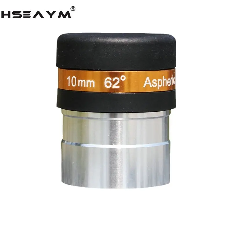 

HSEAYM Astronomical Telescope Accessories 1.25 Inches (31.7mm) 62 Degree Focal Length 10mm Aspherical Wide Angle Eyepiece
