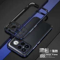 Lightweight Aluminum Alloy Shockproof Case with Heat Dissipation and Drop Protection - POCO F9 Ultra (Black blue)
