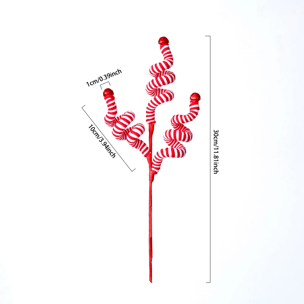 thumbnail image 1 of 1 pieza de 30 cm de plantas artificiales, adornos navideños, regalo de Navidad para el hogar, esquejes de árboles de Navidad, guirnalda, decoraciones de Año Nuevo 2024, 1 of 5