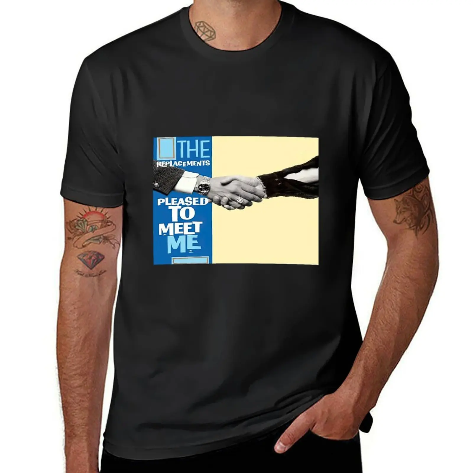 

The Replacements To Meet Me T-Shirt quick drying cute clothes Short sleeve tee Short sleeve tee men