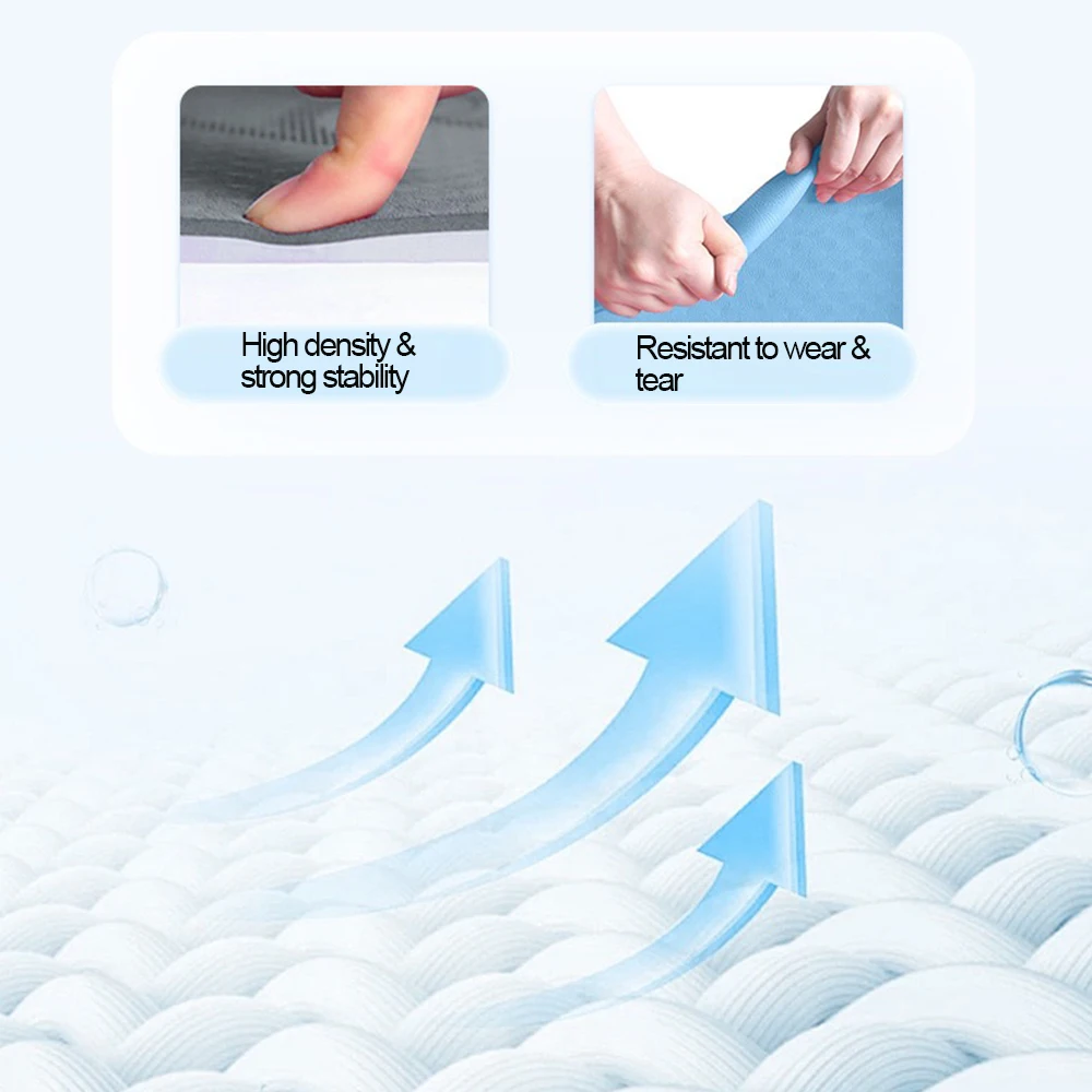 8mm Thickness 1830x610mm Eco Friendly Foldable TPE Yoga Mat Portable Fitness Floor Pad Camping Outdoor Cushion