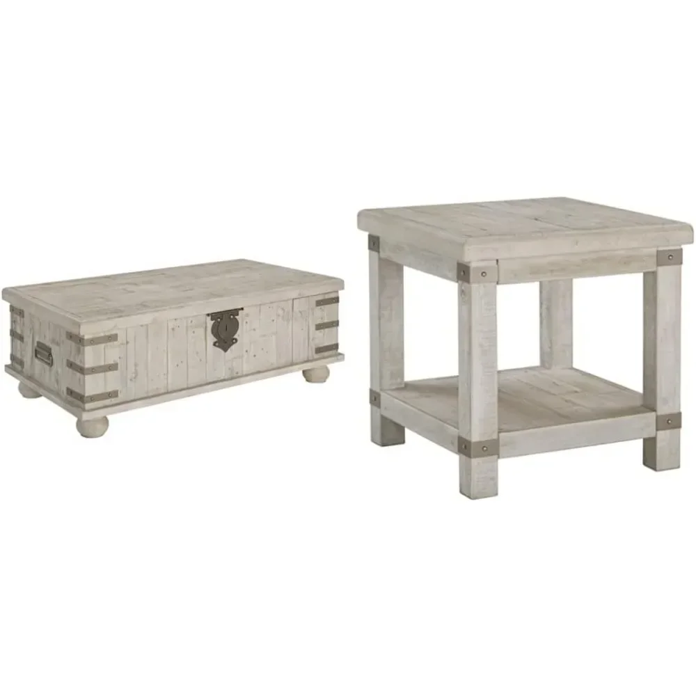 Coffee Table, Signature Design By Lift Top Rustic Farmhouse Cocktail Tables, Coffee Table 4