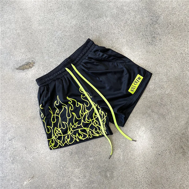 American style Men's shorts New Summer Sports and Fitness Shorts Gym Running Training Quick Drying Breathable Beach Pants 3