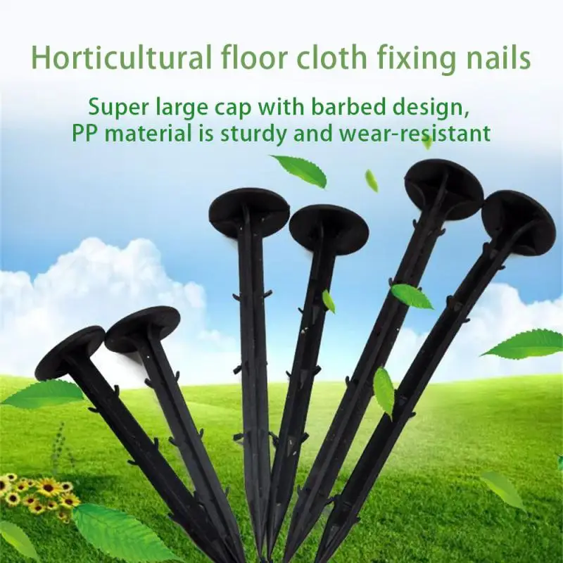 Weed Control Cloth Ground Nails Orchard Greenhouse Mulch Nails Gardening Easy To Install Environmentally Friendly Durable