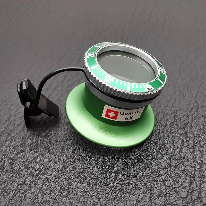 High Quality 5X 10X Clip On Eyeglass Magnifier Watch Repair Loupes Magnifying Glass Portable Watchmakers Loupe Jewellar Tools