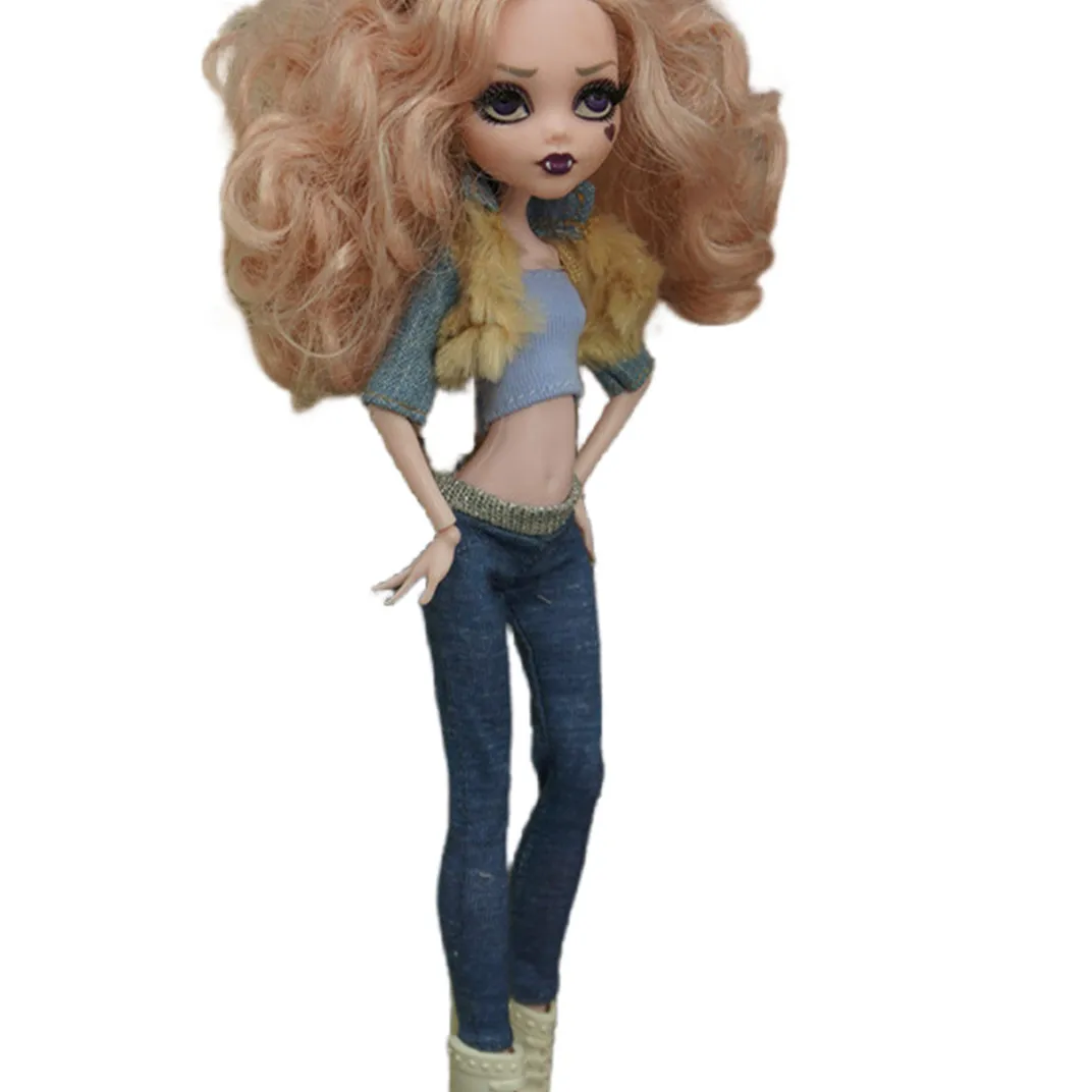 Doll clothes set Monster High Doll Clothes Slim Doll Handmade Quality Clothing Set Outfit Decors Slim Body 1/6 Quality Clothes Dress
