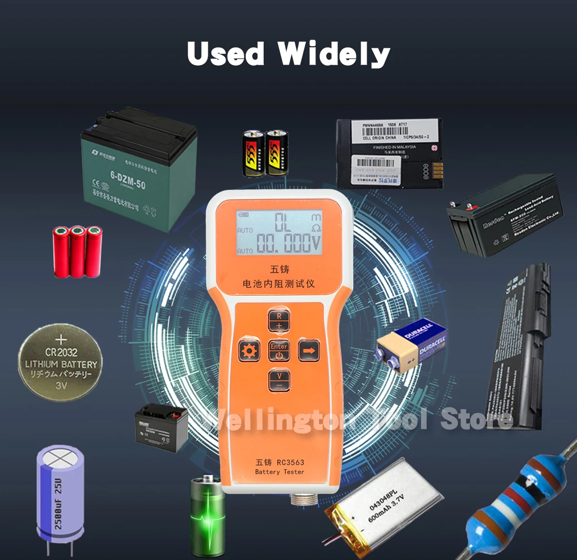 Battery Tester lithium battery tester RC3563 Battery Internal Resistance Tester Internal Resistance Detector Lithium Nickel Chrome Battery analyzer True Four-wire AC