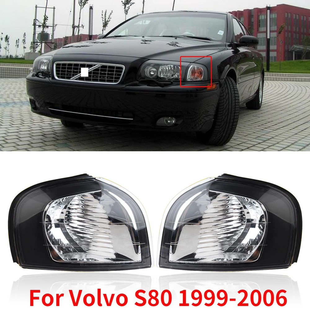 CAPQX For Volvo S80 1999 2006 Front Side Fender Light Corner turn light