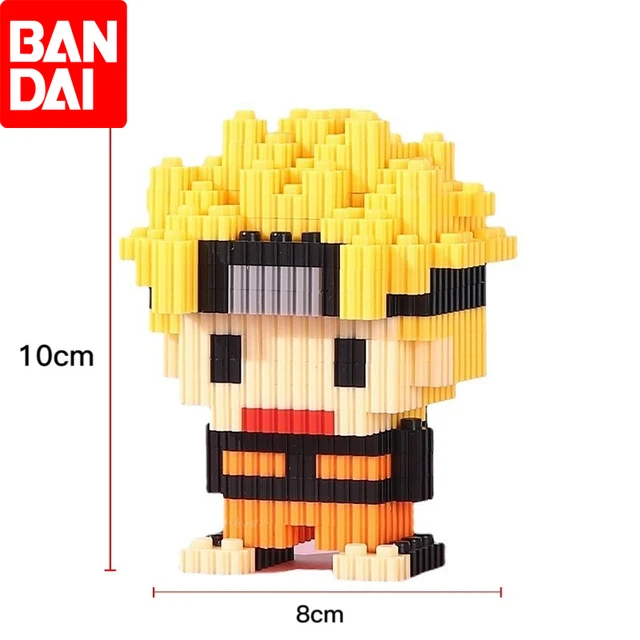 BANDAI One Piece Naruto Pequeno Mini Edifício Montado Anime Figura Modelo  Educacional Pensamento Exercício Presente Brinquedo das Pessoas - AliExpress