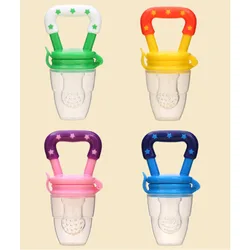 Silicone Baby Fruit Feeder & Molar Stick Pacifier (4pcs)