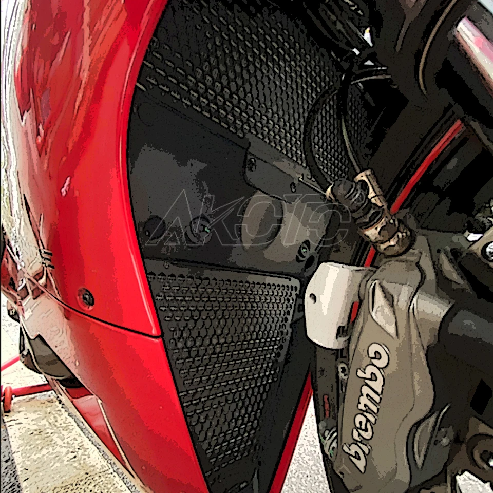 

Motorcycle Accessories Radiator Guard Grille Cover Cooler Protector For Ducati Panigale 899 959 1199 R S 1299 R FE/S Panigale V2