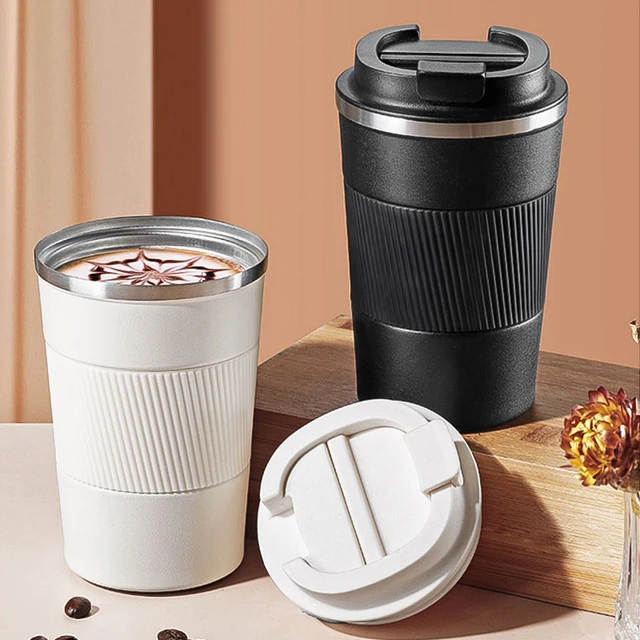 Stainless Steel Coffee Mug Lid  Coffee Travel Mugs Stainless Steel -  Vacuum Coffee - Aliexpress