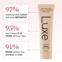 Fond de teint changeant de couleur Luxe 30 ml avec protection SPF UV – Teinte auto-adaptative, naturel, léger, hydratant pour une tenue toute la journée 2