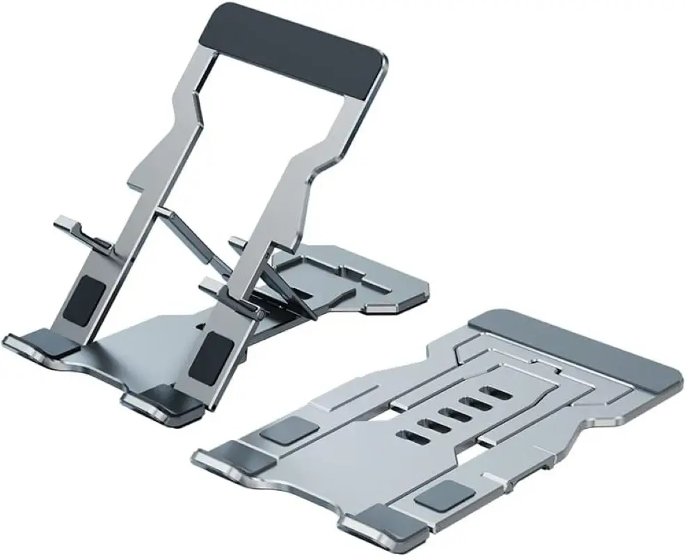 

Подставка для сотового телефона, полностью складная, Алюминиевая Подставка для телефона с нескользящей противоударной подушкой, Портативный Ультратонкий держатель для телефона. Совместимость