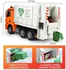 DOUBLE E E560 Remote Control Garbage Truck Electric Car Toy Set Engineering Vehicle Toys for Children Kid Boy Gifts 3