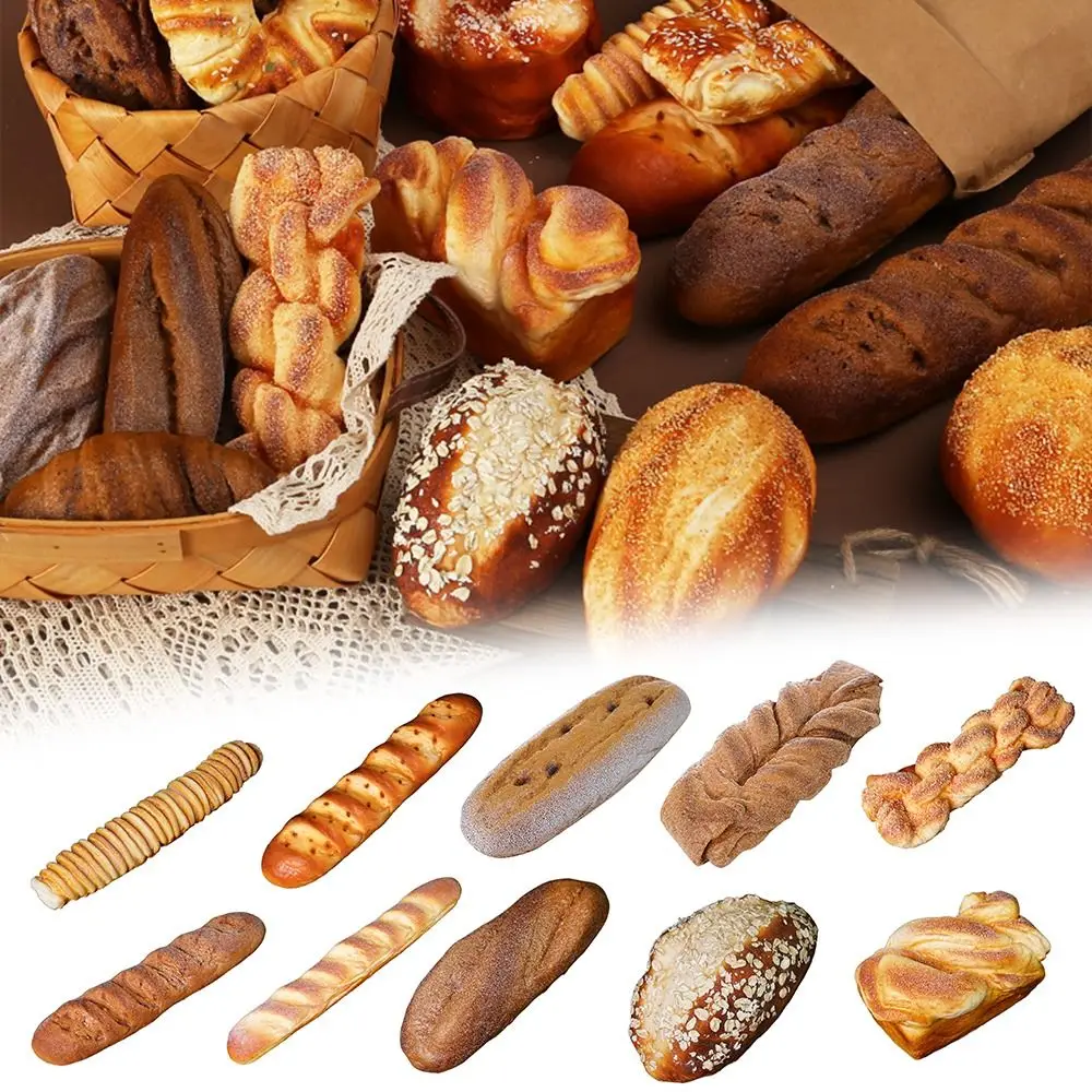 Simulations Croissant Brot - Realistisches Kunstgebäck Für Deko & Fotografie | 12x5,5cm PU Material