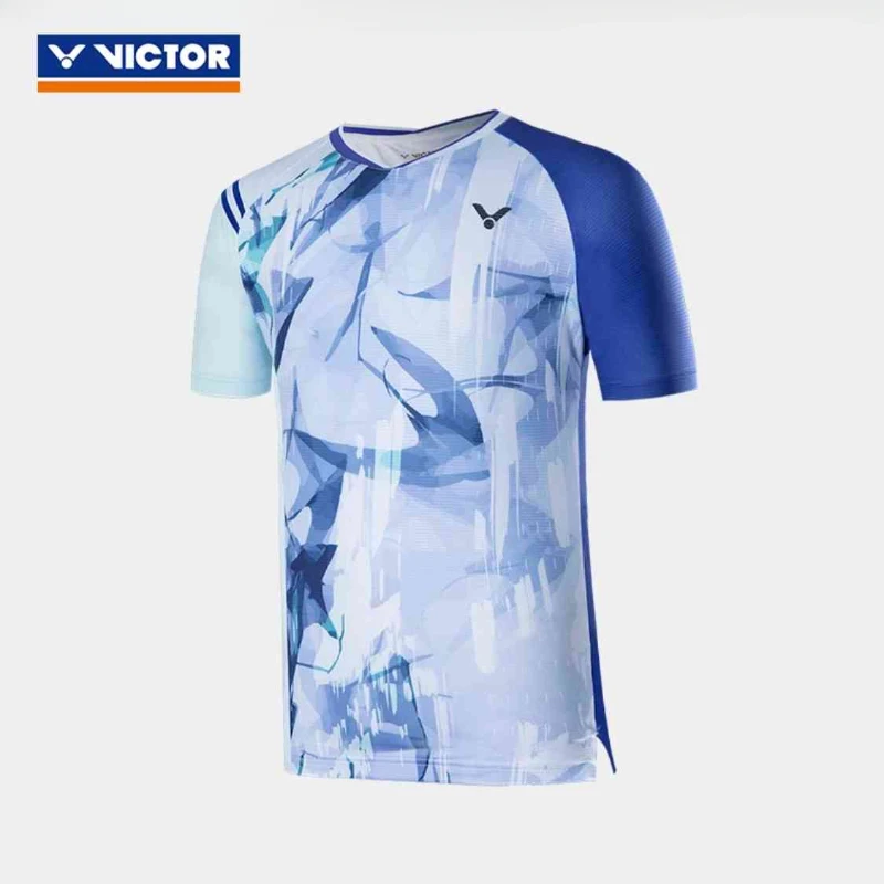 New Victor Victory Badminton Tennis Clothing Sports Short-sleeved T-shirt Comfortable Breathable Sweat-absorbent Top