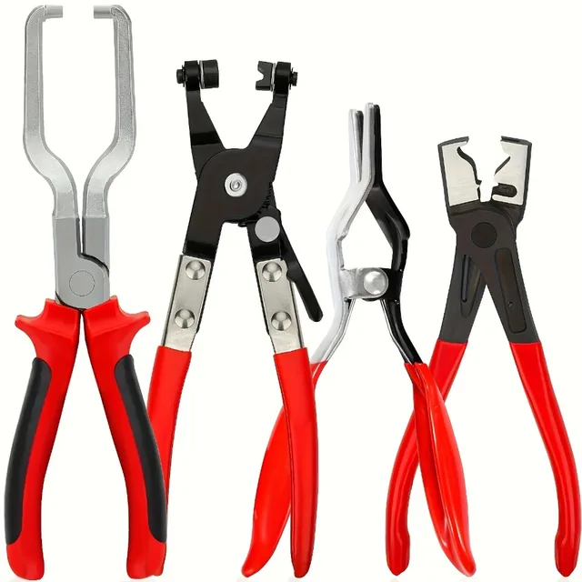 Pince à collier de serrage professionnelle - Kit d'outils de déconnexion et de retrait de conduites de carburant pour la réparation automobile, pince de séparation de conduites d'huile de voiture 1