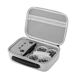 Compact Hard Shell Travel Case for Drones - Shockproof & Waterproof PU Storage Bag (Travel Case-White)