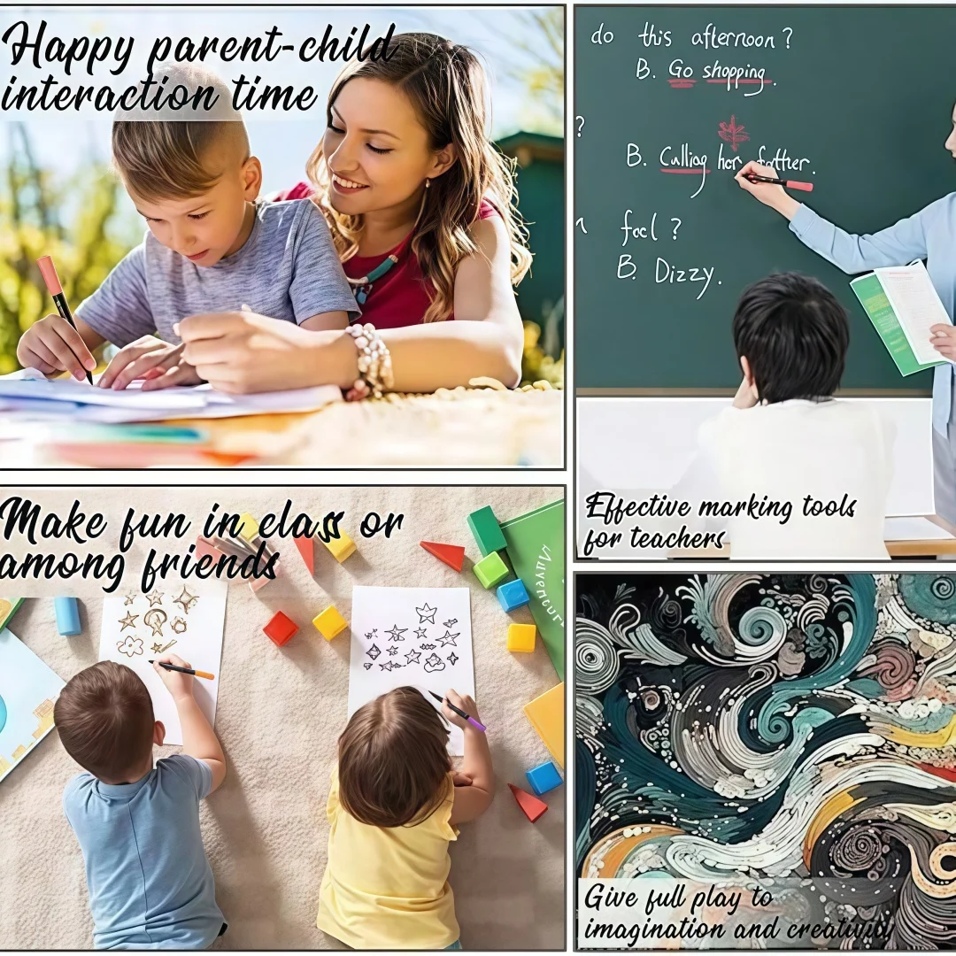 지울 수 있는 액체 분필 마커, LED 보드, 칠판, 유리, 간판, 미술 및 공예용 수성 형광펜