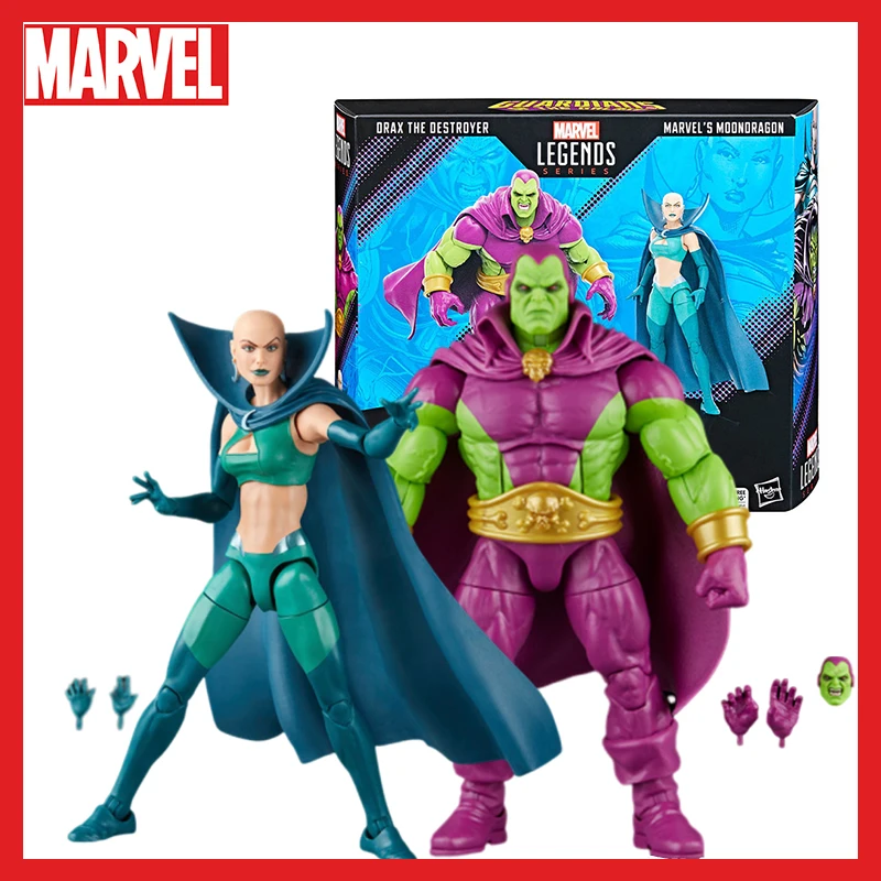 

In Stock Original Marvel Legends Action Figures 6 Inch Drax The Destroyer And Marvel's Moondragon Figurine PVC Model Toys Gifts