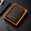 LAORENTOU Men's Wallet Genuine Leather Fashion 2025 New Design High Quality Best Gift for Husband Father Luxury