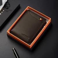 LAORENTOU Men's Wallet Genuine Leather Fashion 2025 New Design High Quality Best Gift for Husband Father Luxury