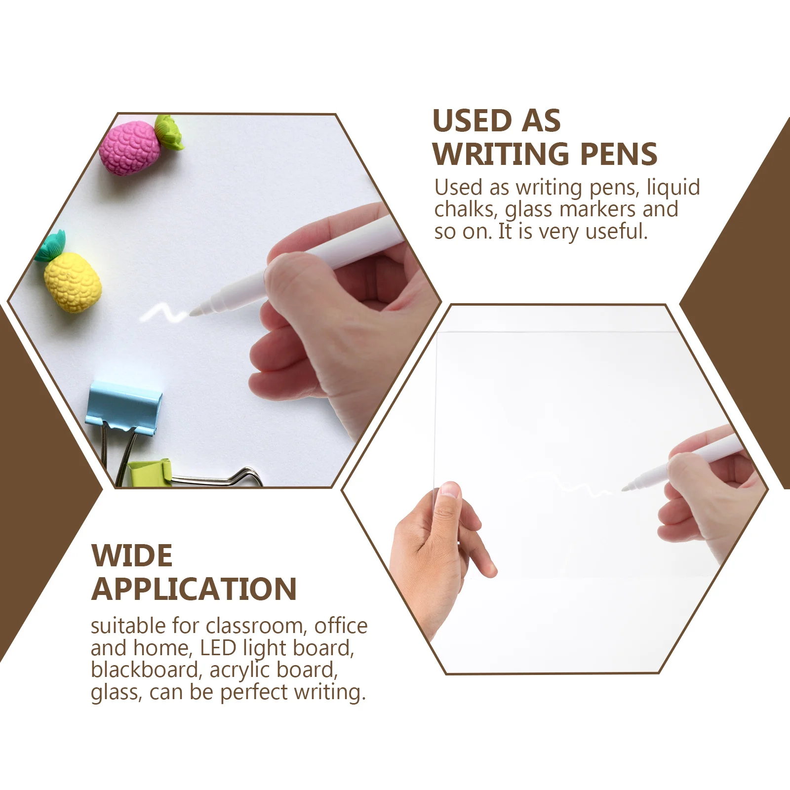 White Marker Pens Marker Pens Pen Marker 15pcs White Liquid Chalk Marker Pens Erasable Chalkboard Writing Painting Ink Pen Office School Stationery