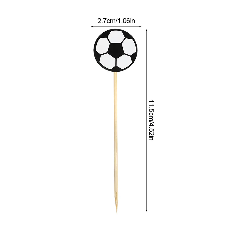 20-50 Stück Fußball-Cupcake-Topper für Kinder, Fußball-Themen-Geburtstagsparty, Kuchen-Dessert-Dekoration, DIY-Geschenk-Einsteckkarten – Detail 9