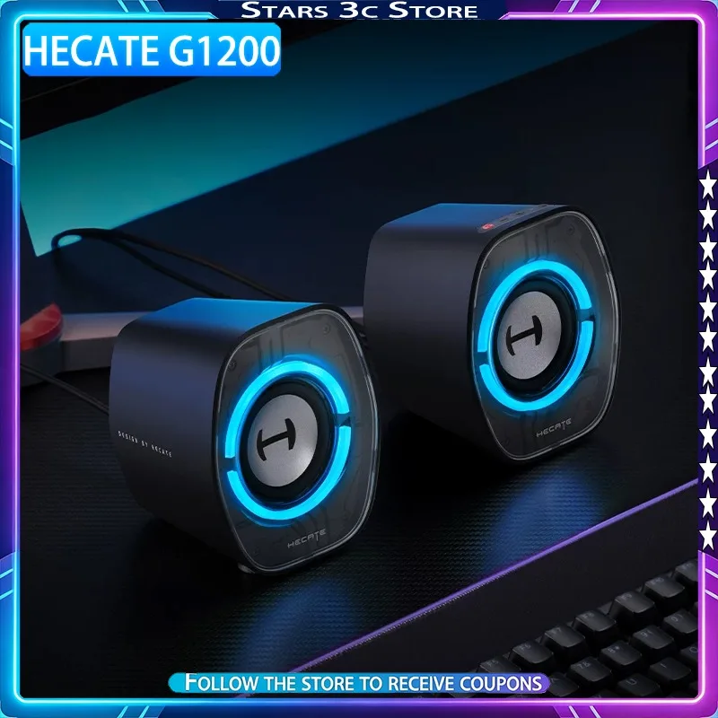 HECATE G1200 데스크탑 스피커 블루투스 무선 2.5인치 풀레인지 드라이..