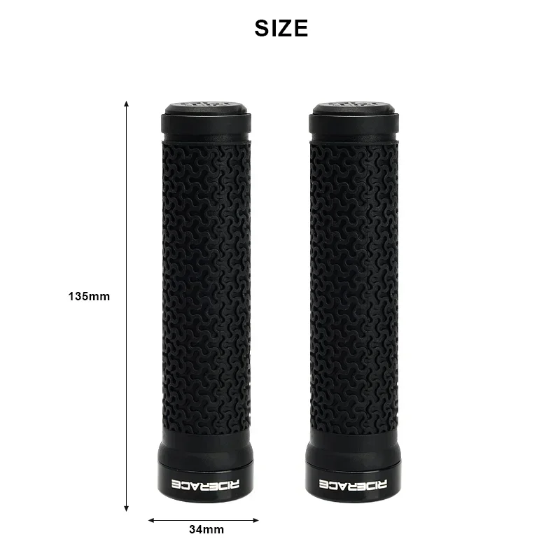 Description Picture 2 of itemBicycle Handle Bar Grips MTB Mountain Bike Soft Single-sided Locking Handlebar Cover Plug Rubber Non-slip Cycling Accessories