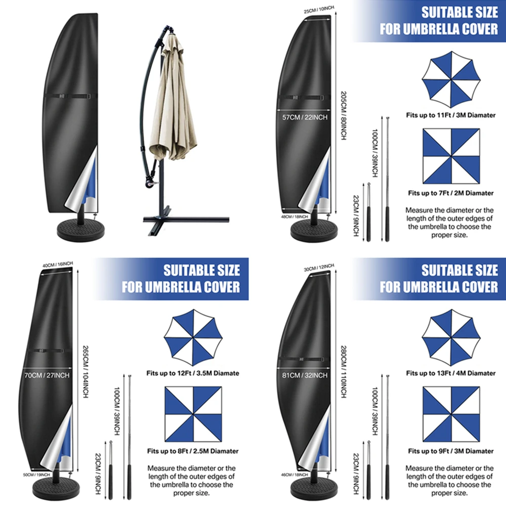 Waterproof Oxford Cloth Umbrella Cover for Outdoor Patio umbrella cover
