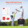 VEVOR 3/6/9 Hole Kids Backyard Golf Game Portable Bucket Golf Course Practice Chipping Games for Family Outdoor Yard Sports Toys 5