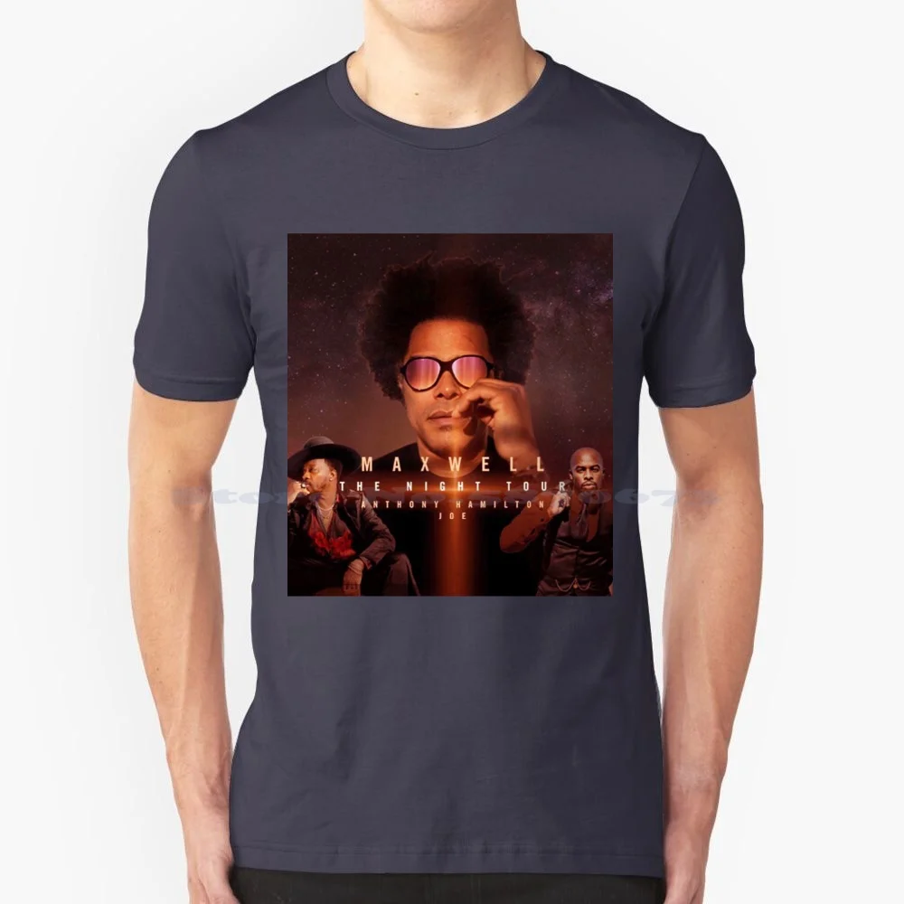 Maxwell The Night T Shirt 100% Cotone Tee Live Concert Album Cover Maxwell Tour Maxwell Biglietti Maxwell 2022 2023 2024