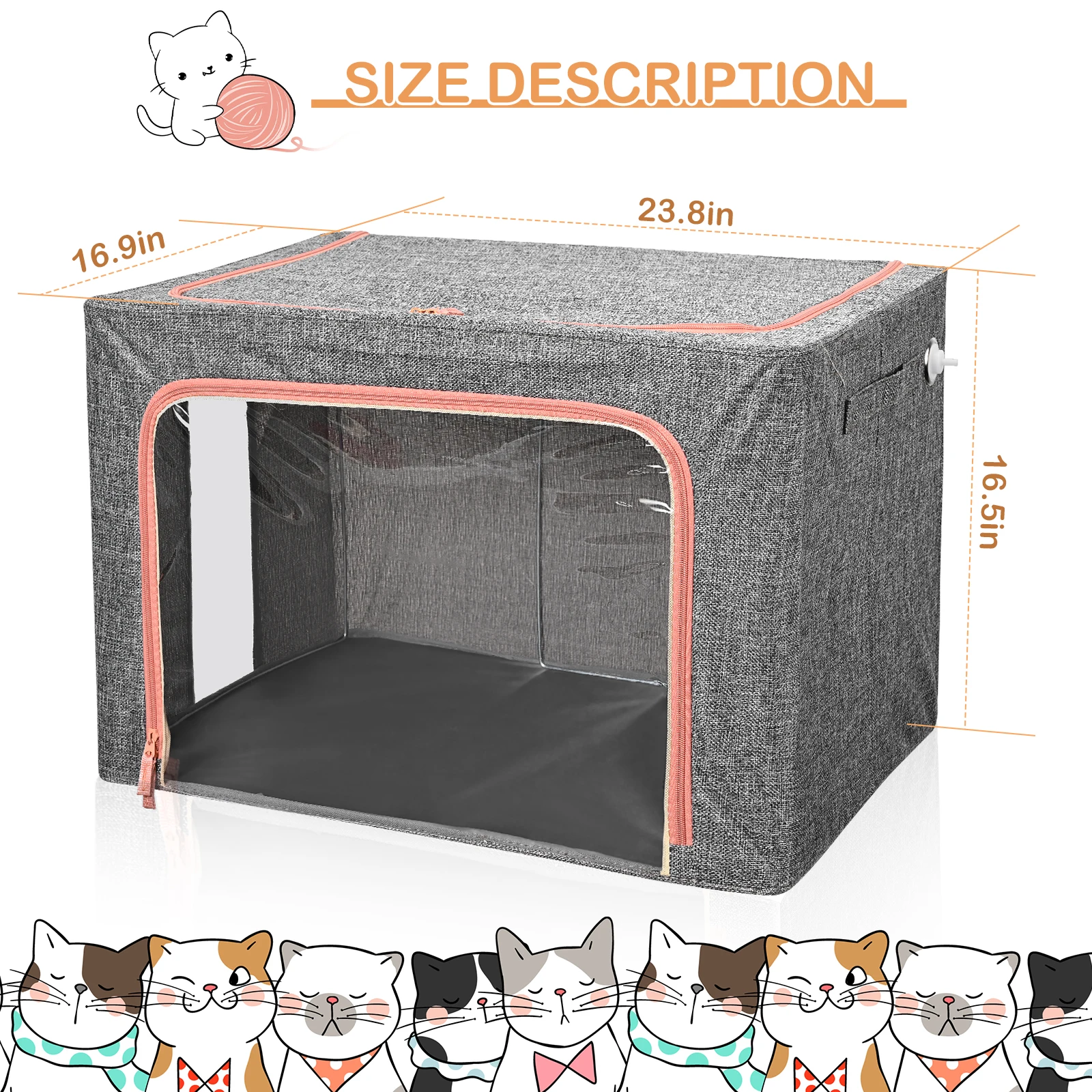 Dog Nebulization Usable Oxygen Dome Cat Inhaler Animal Icu Chamber Flax