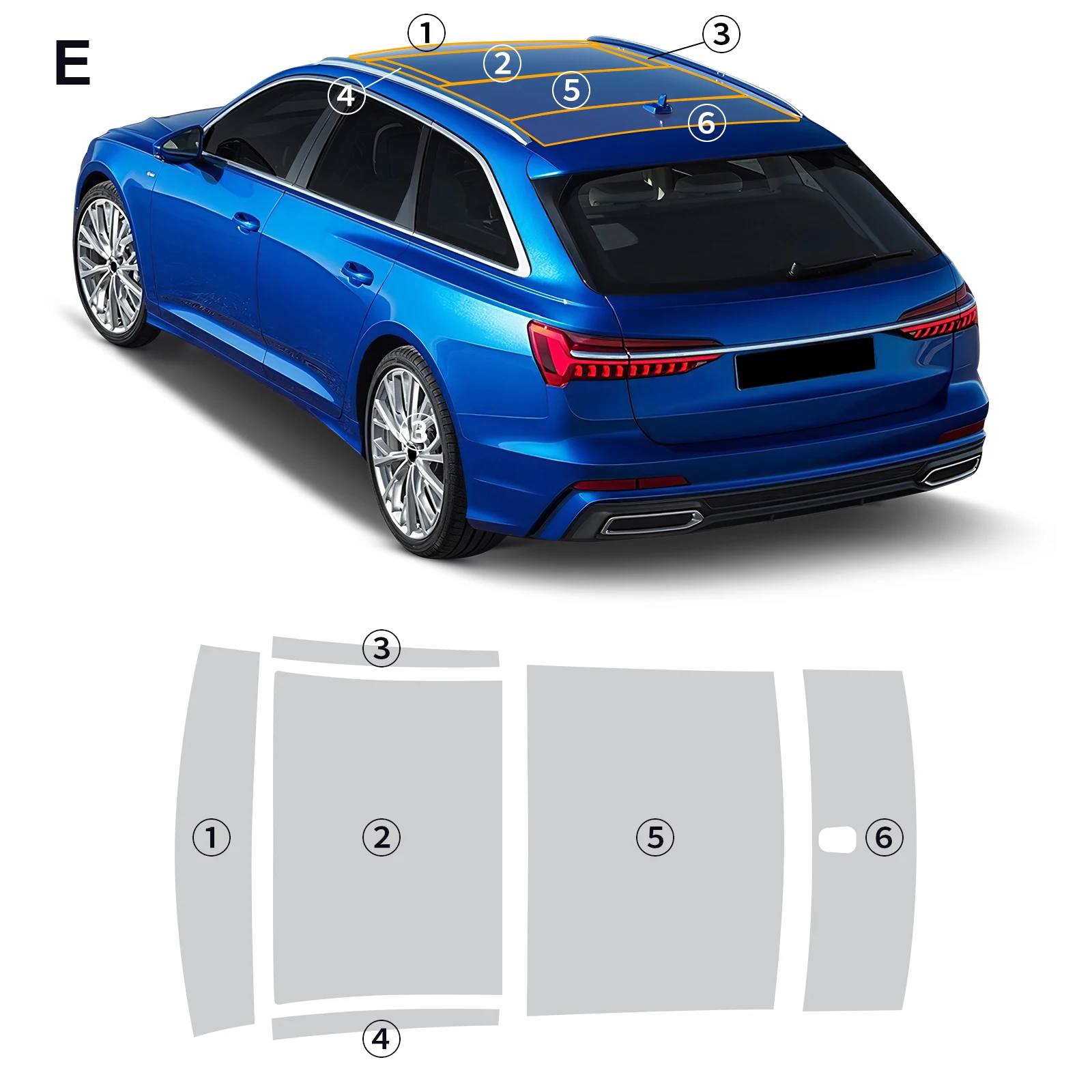 Für Audi A6 Avant S line Edition 2019 2020 2021 2022-24 Unsichtbare Auto-Schutzfolie aus TPU, kratzfest, für Fahrzeugmodifikation – Detail 21