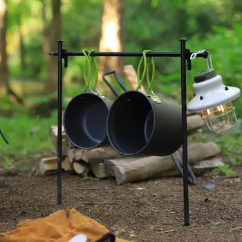 Set di pentole da campeggio ultraleggero da 10 pezzi, kit da cucina portatile leggero per avventure, escursioni e campeggio
