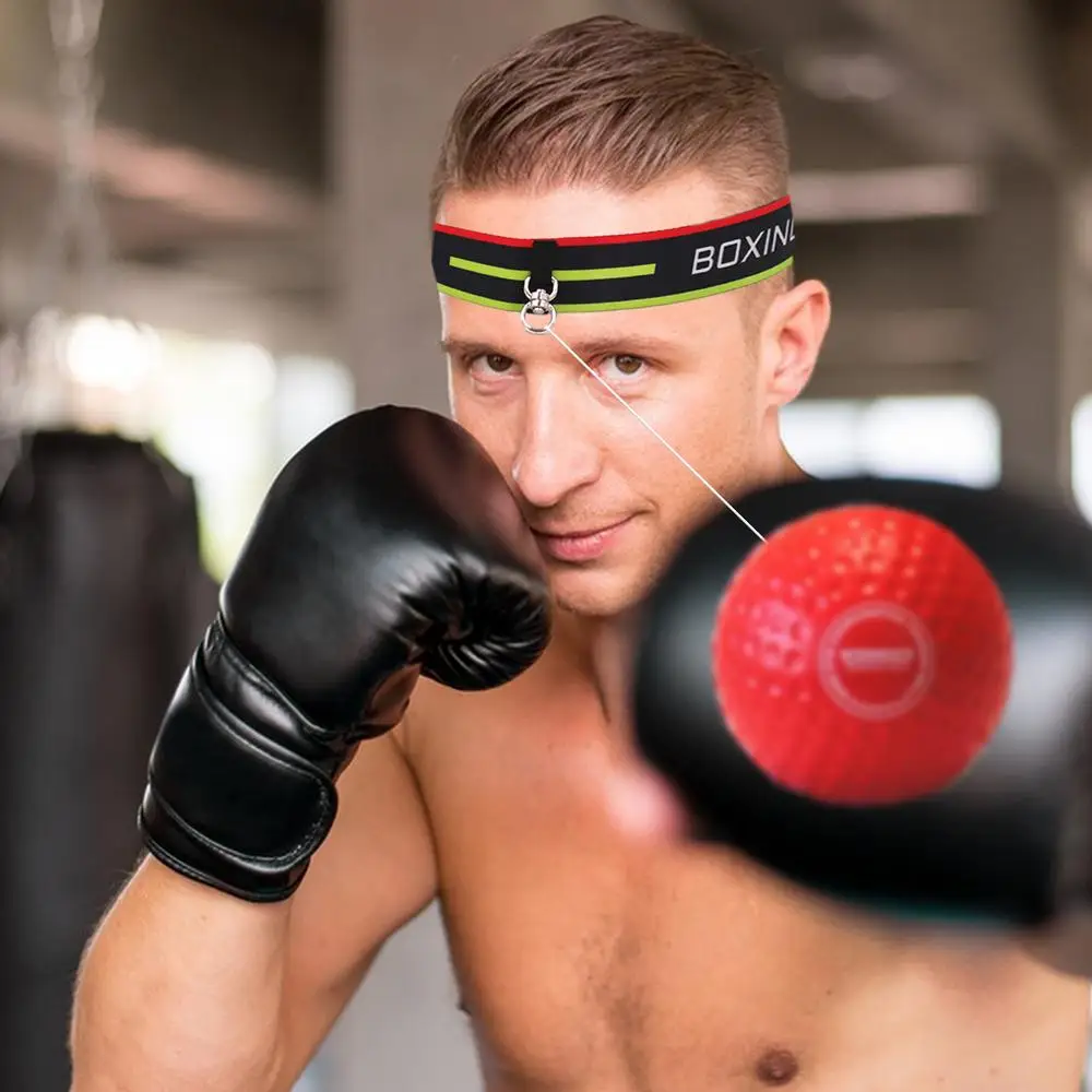 Punching Ball Head-mounted Fighting Speed San&da Training Boxing Reflex Ball Home Fitness Exercise Boxing Equipment Accessories