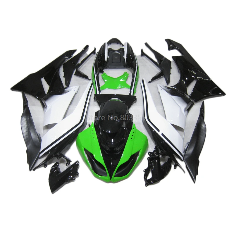 Injection Best Price fairing Kits Fit For Kawasaki ZX6R 2009 2010 2011 2012 Green White Black