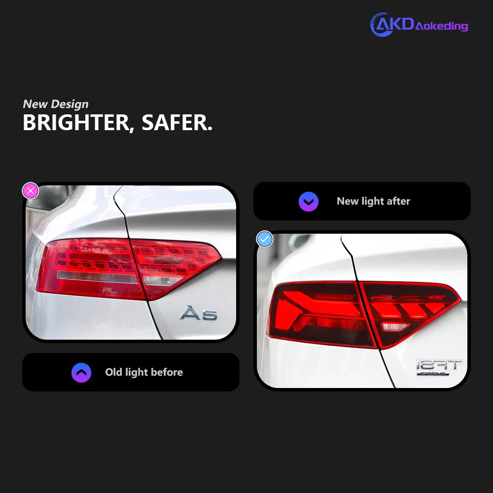 アウディa5テールライト,2008-2016 s5テールライト,アニメーション