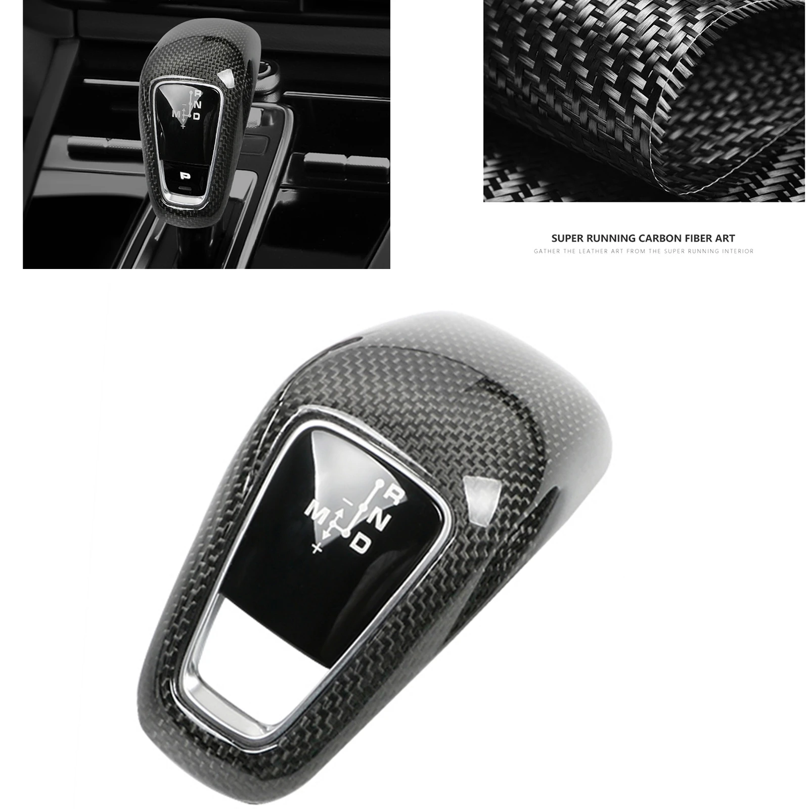 

LHD Car Gear Shift Knob Head Cover Trim Case Shell Interior Decor Accessories For Porsche Cayenne 2018 2019 2020 2021